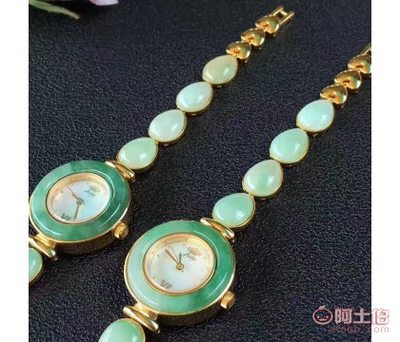尊貴之選 緬甸天然糯冰陽綠翡翠手表，時(shí)間中的奢華瑰寶